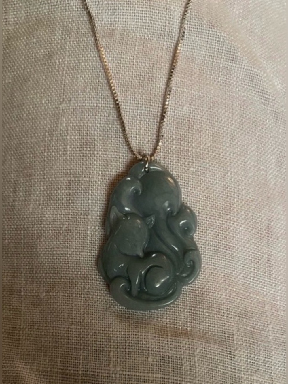 A-Grade Jadeite Blue Water Burmese Jade Pendant 924 Sterling silver
